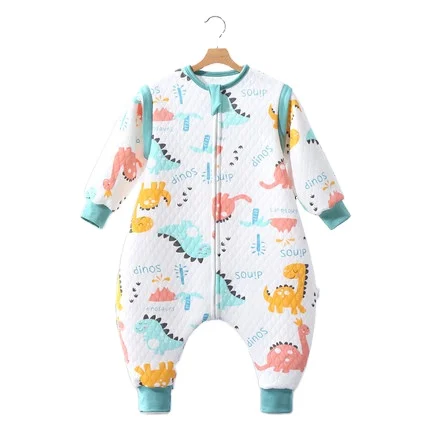 

Cotton New Born Baby Sleeping Bag Toddler Sleep Bags with Feet Winter Baby Wearable Blanket with Legs Thicken Sleeping rompers