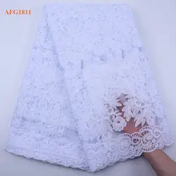 White Lace Fabric Nigerian Tulle Lace Fabric 2020 