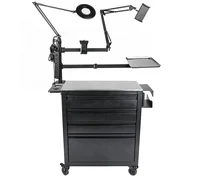 

Hot sale cabinet tattoo studio equipment tattoo work station with lamp holder for studio