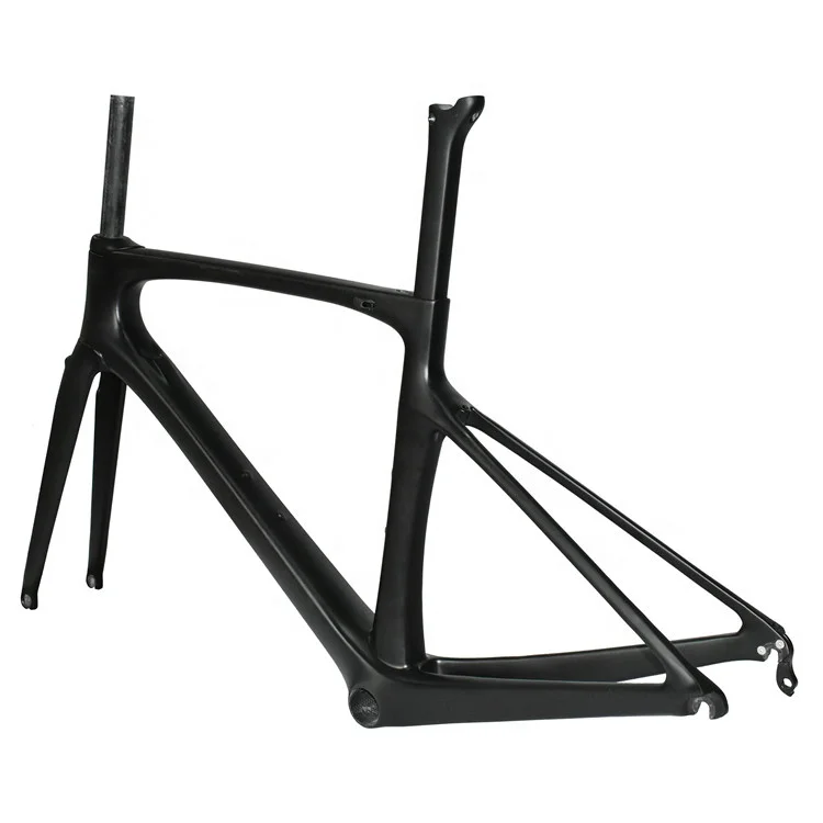

OEM ODM Factory Road Bike 700C Bicycle Frame for Women Men Full Suspension Carbon Fiber 3K Matte Glossy, Black