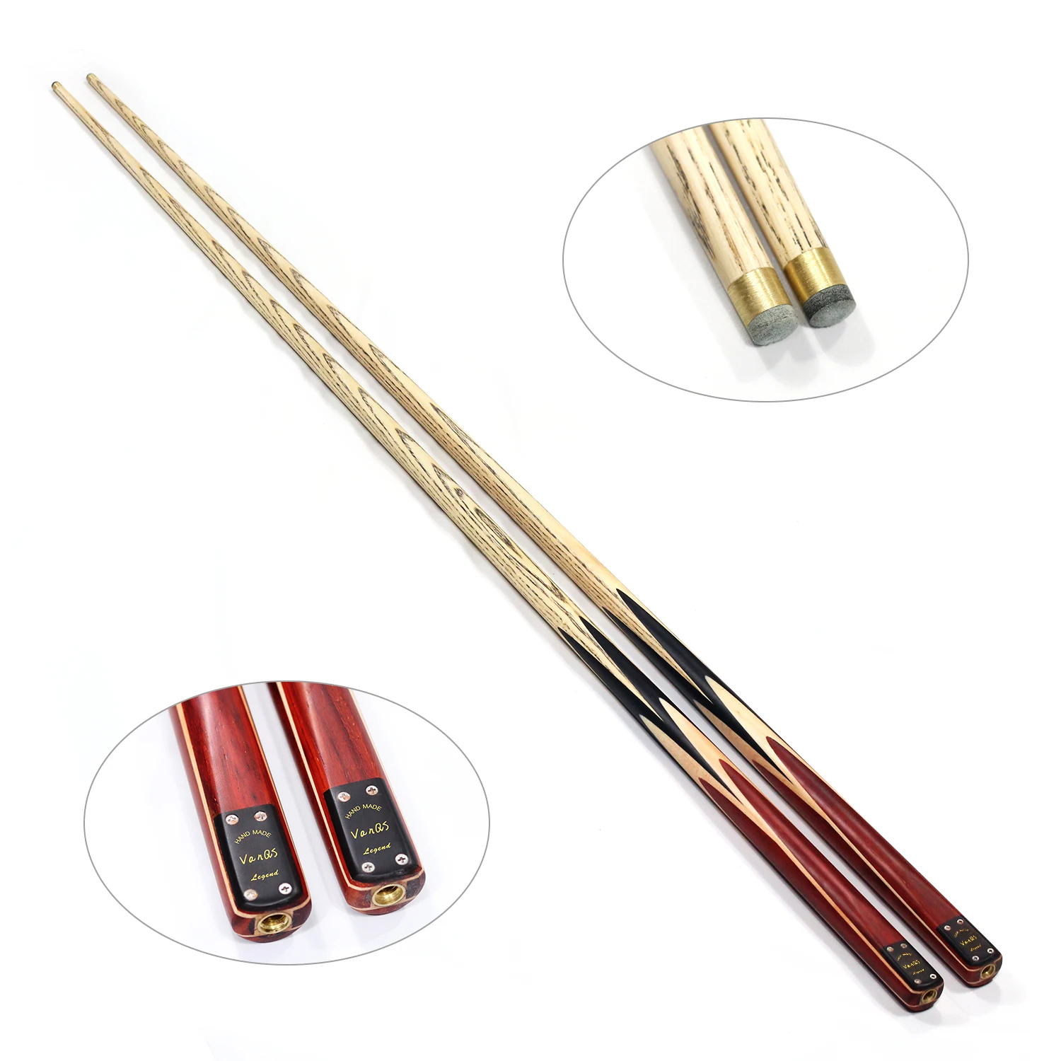 Premium Handmade High Quality VanQs Brand 9mm Tip Size  Billiard Snooker Cue With Extension