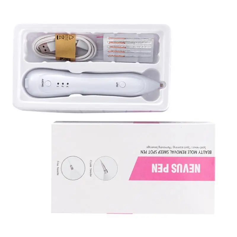

2021 Best Selling Mole Removal Machine Beauty Face Spa Massager Laser Tattoo Removal Pen Skin Tag Flat Warts Remover, Gold