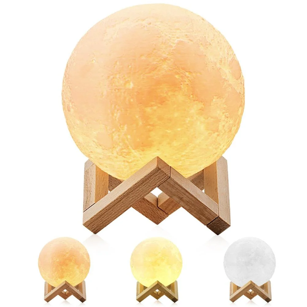 Amazon sell Romantic light lamp Christmas Gift Led 3D Moon Lamp Moon Night Lamp