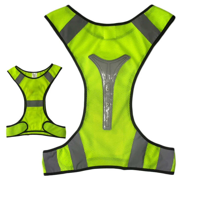 Lx626 Reflective Light Safety Running Vest With Pocket Safe Vest With ...
