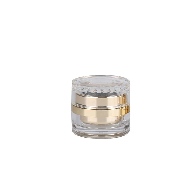 
Manufacturers selling cosmetic cans 30g 50g golden transparent packaging cap cream bottle 