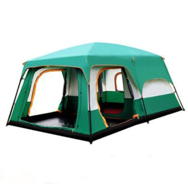 

Fully automatic tent outdoor thickened rain proof 2 rooms 1 hall 3-4-5-8 people double 2 people family camping camp tent