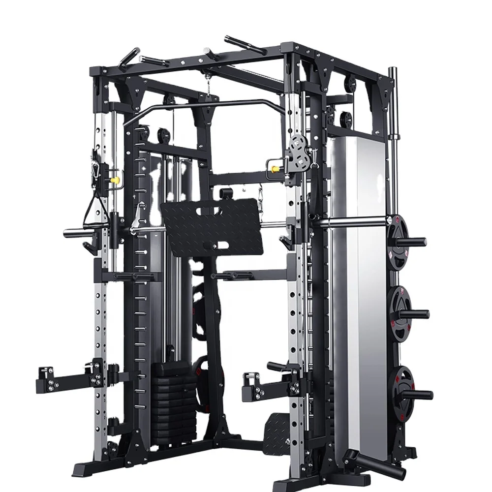 

Multi Function Home Use Wholesale Gym Equipment Manufacturers Smith Machine With Weight Stack