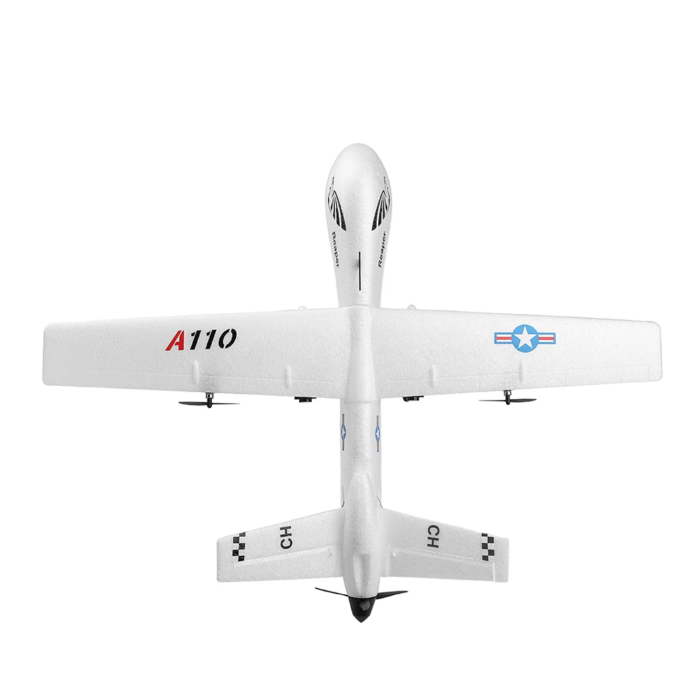 2020 Newest XK110 RC Plane DIY Outdoor Toy 2.4G 3CH RTF Birthday Gift RC Airplane Built-in Gyro EPP Wingspan