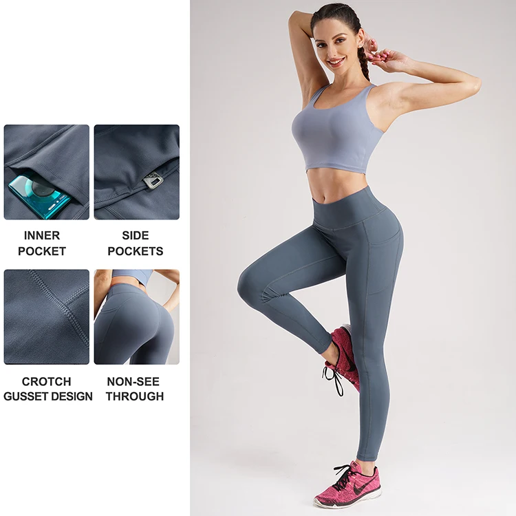 

Custom Womens Plus Size Sports Leggings Workout Yoga set High Waist Yoga Pants