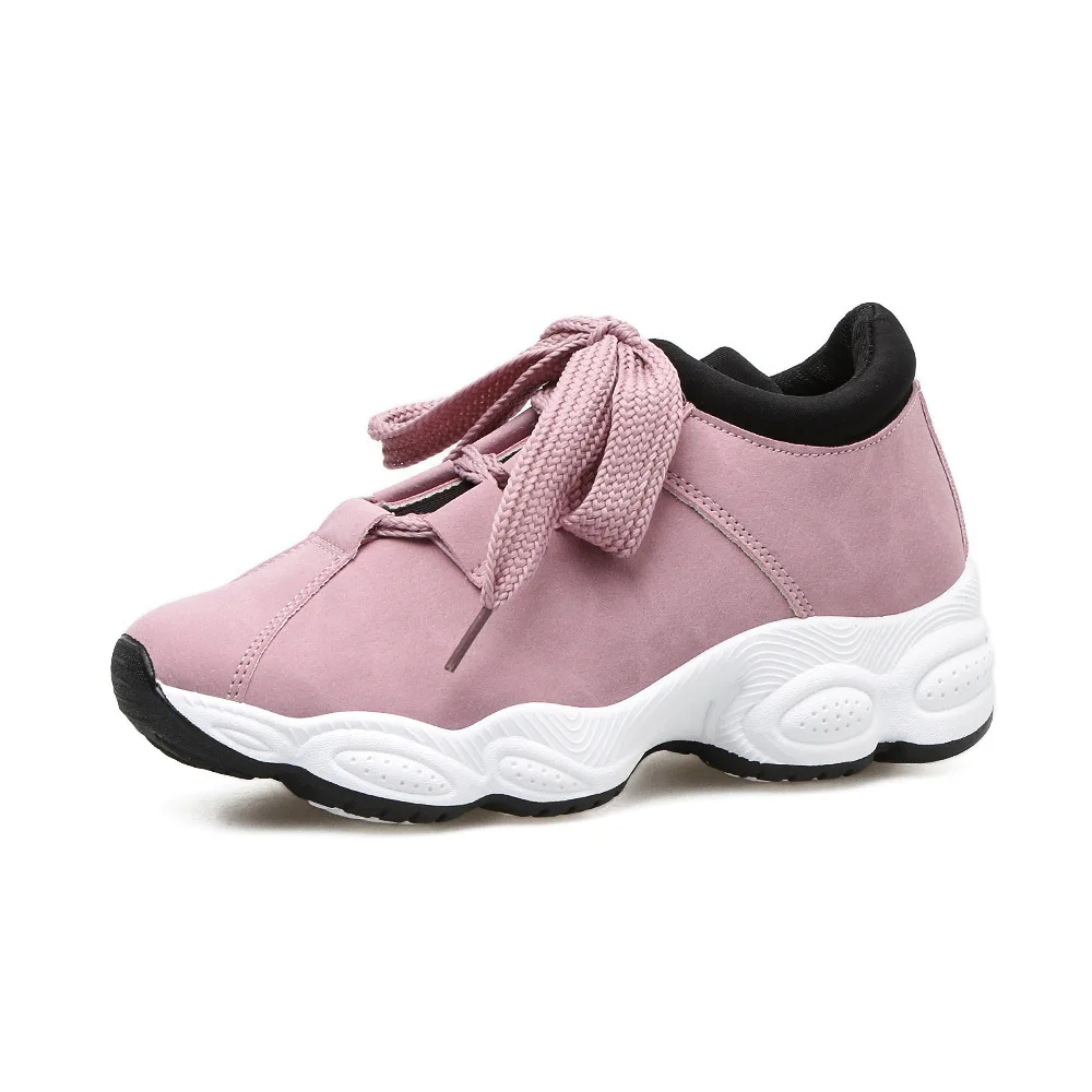 

Fashion Breathable Thick Out Sole Women's Sports Casual Shoes Walking Style Light Casual Shoes Sneakers For Girl