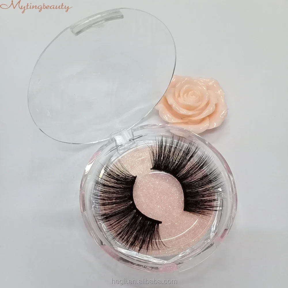 

customise 25mm silk cruelty free wholesale fluffy false eyelash cheap fake vegan private label wholesale faux mink eyelashes, Black