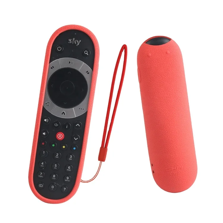 

SIKAI Fast Shipping Whosale Price Eco-friendly Nice Quality Patent Tv Remote Control Silicone Cover for Sky Q Protective Case, Black,red,blue,fluorescent blue,fluorescent green,see as the pics