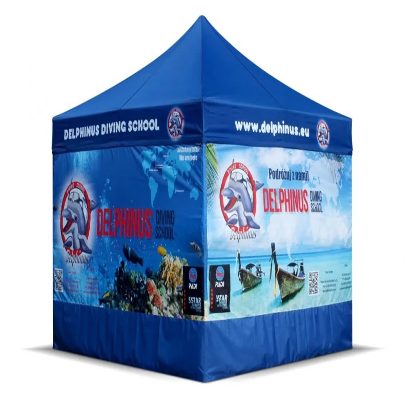 

yellow full color print digital sublimation tent