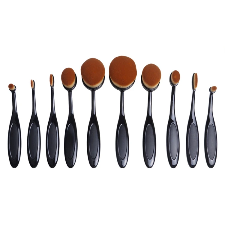 

Sell Well New Type 10pcs Makeup Brush Set 2021 In Toothbrush Shape, As picture