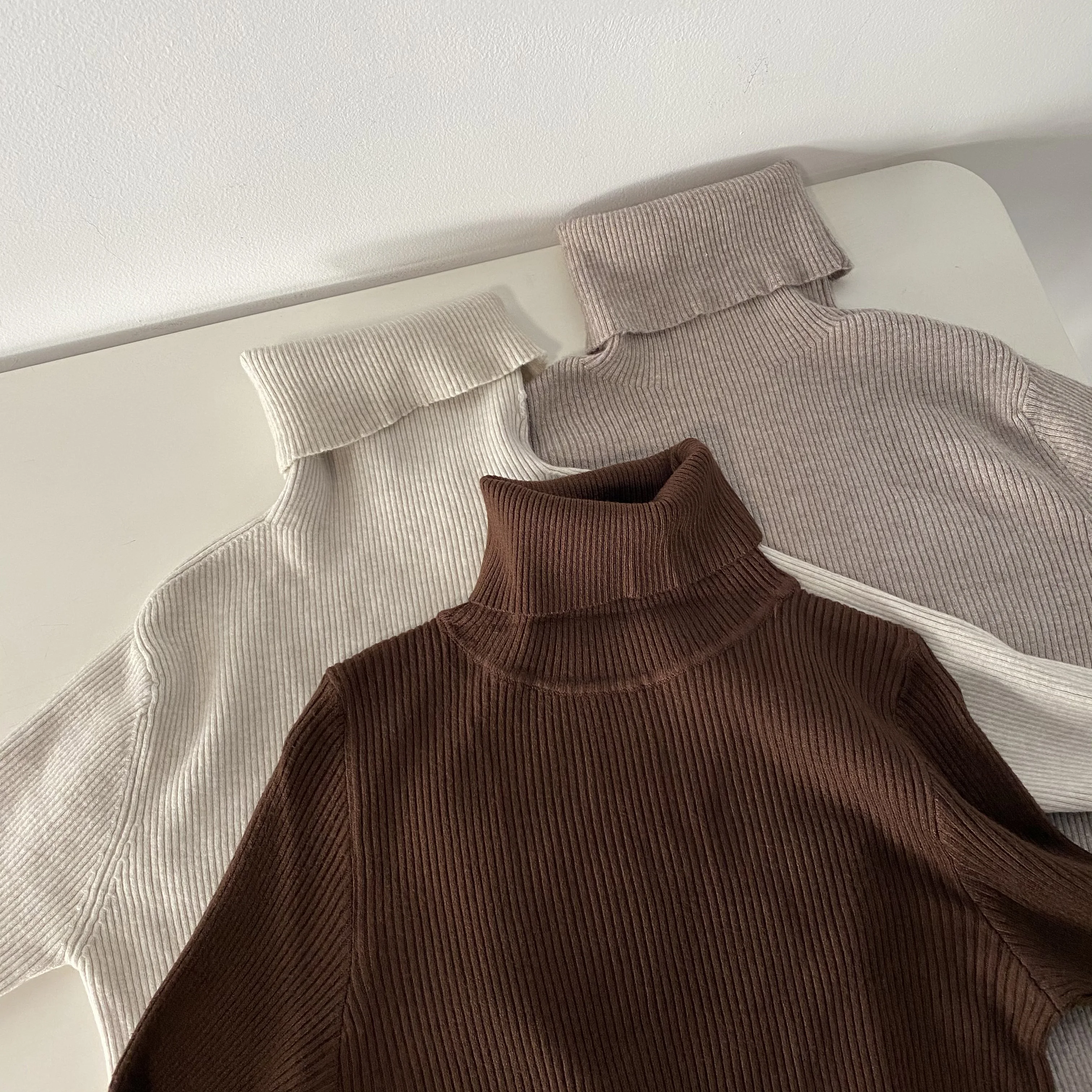 

Women Sweater Supplier Knit Turtleneck Pullovers Custom Sweters, Customized color