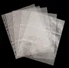 9-Pocket Trading Card Binder Sleeves for 3 Ring Binders Baseball, Pokemon, Sports Card Protector Sheets Plastic Top Load Pages