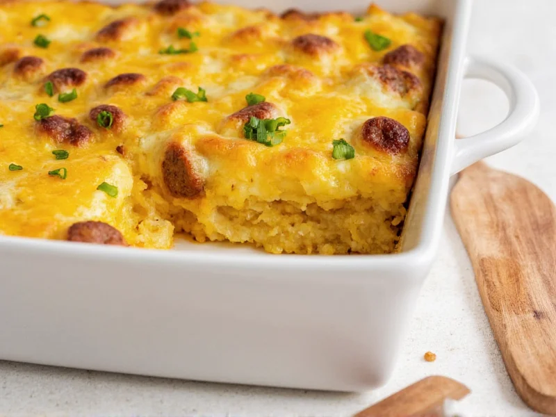 Perfect Hashbrown Sausage Egg Casserole Recipe