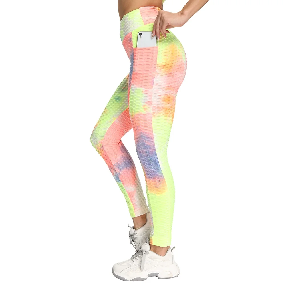 

Fitness leggings manufacturer crocodile pattern butt scrunch high waist leggings yoga leggings with pockets wholesale, Customized color