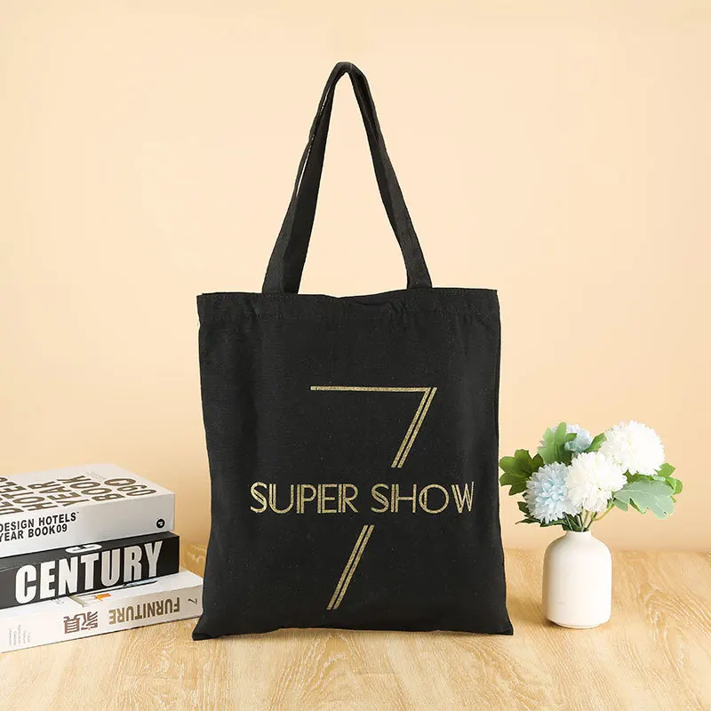 

Color printing shopping canvas bag custom creative advertising cotton gift bag custom student shoulder canvas bag, Many colors or customized