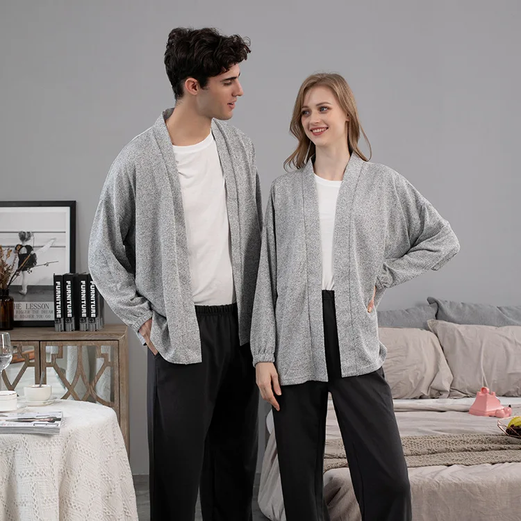 

Custom private label woman nightwear pyjamas women sleepwear plus size women's sleep wear cardigan Unisex style