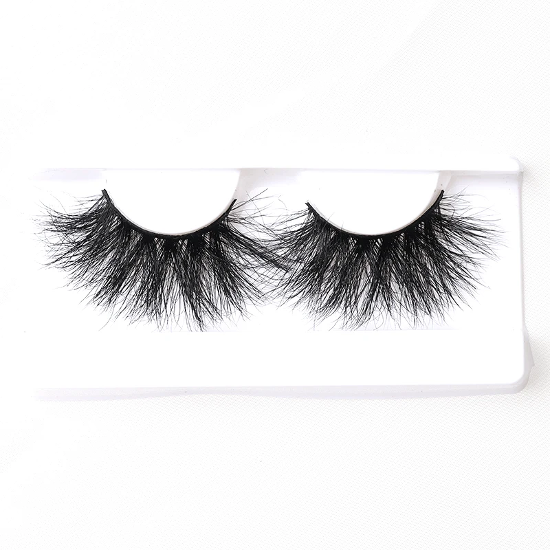 

New Style Hot sale cruelty free mink eyelashes 25mm 3d mink lashes private label eyelashes package box with your logo, Black