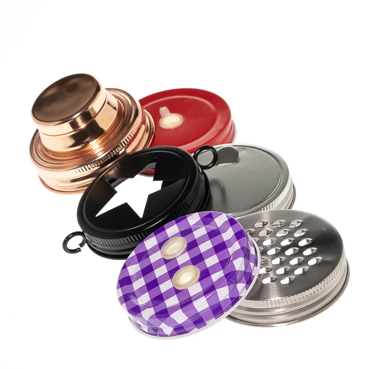 Mason Jar Lids With Hole Buy Mason Jar Lid,Cap For Mason Jar,Jar Lids