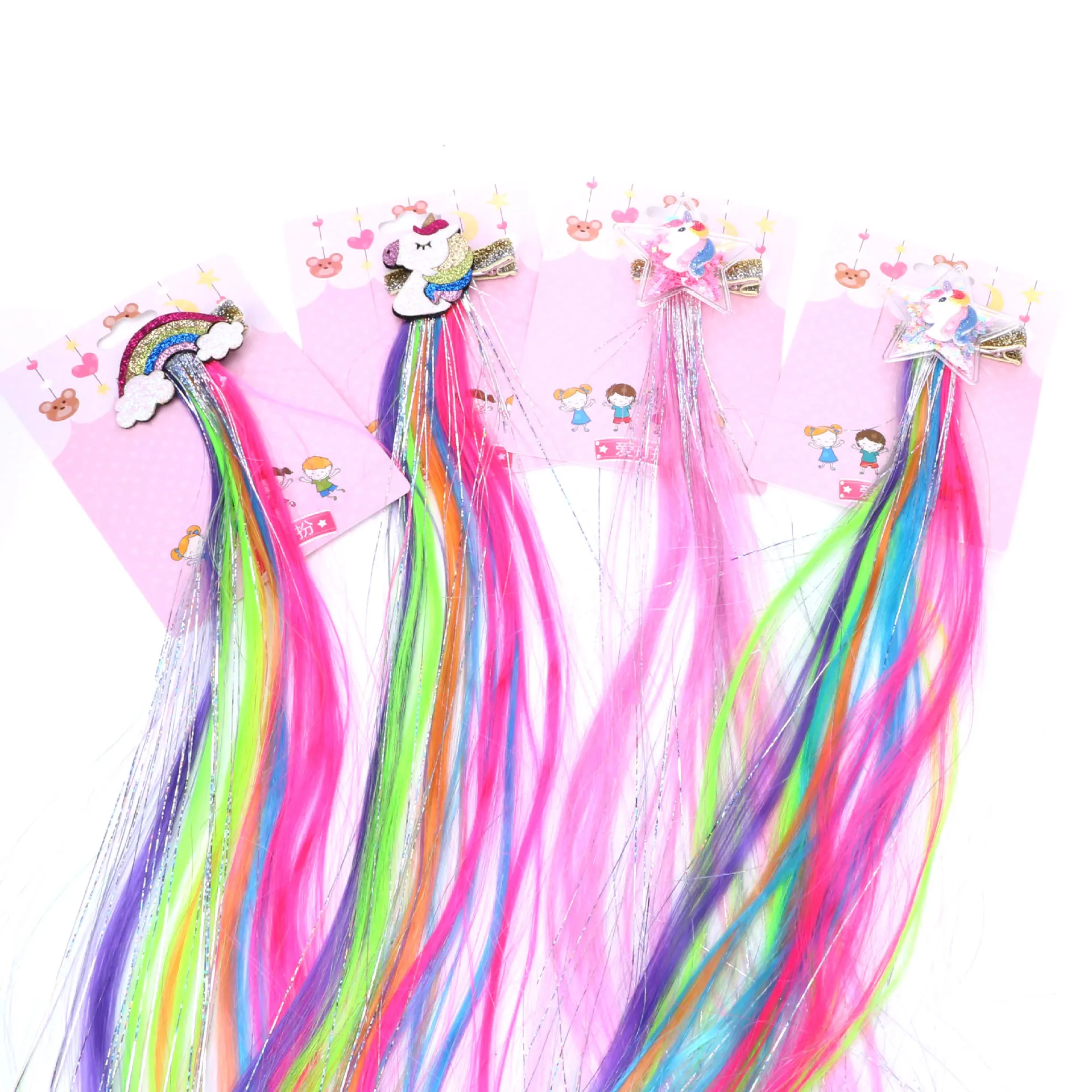 

Christmas Colorful Stars Cute Princess Children Shooting Star Gold Wire Hair And Braids Accessories, Pic showed