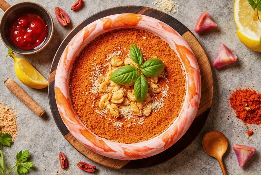 Pizza topped with adobe sauce