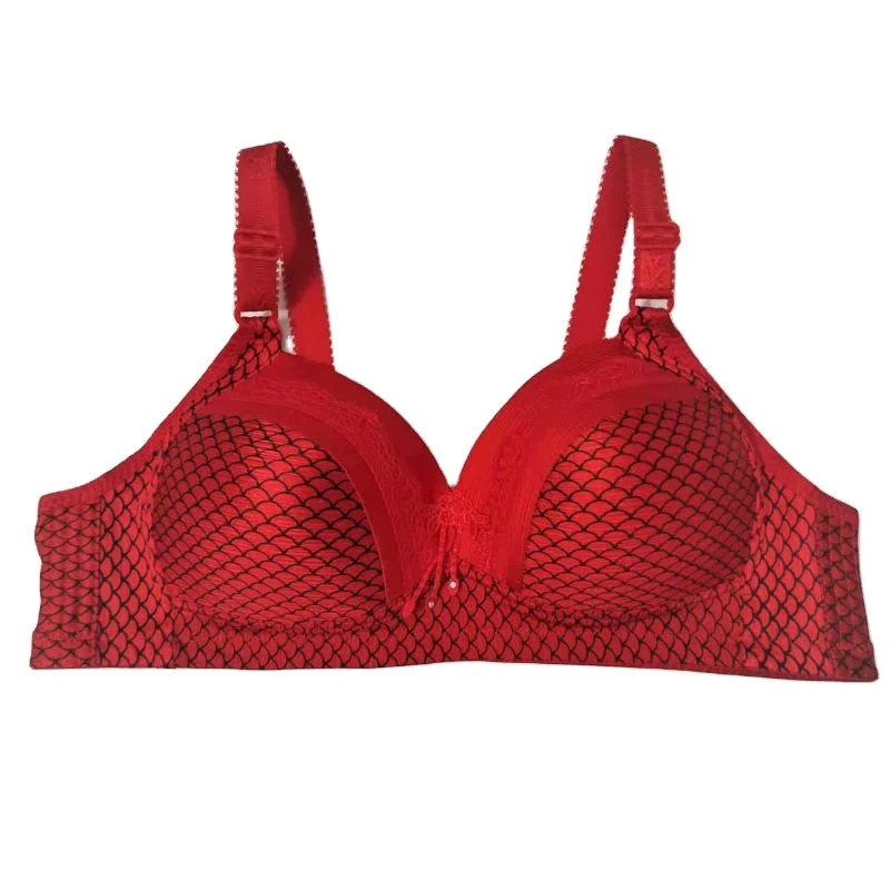 

New lady comfortable bra large size and thin lace Wireless BH plus size bra for woman