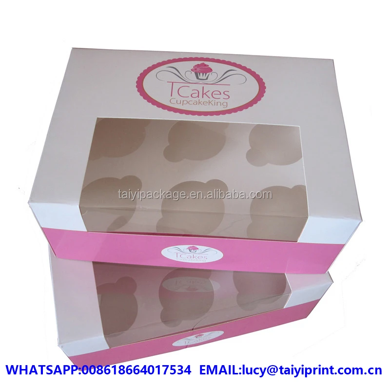 custom printed cupcake gift box