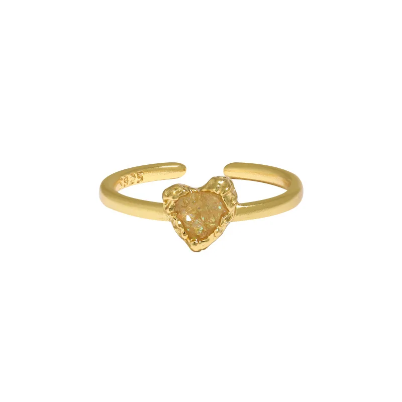

925 Sterling Silver Ring 18K Gold Plated Adjustable Ring Minimalism Open Ring For Women Jewelry Gifts Wholesale