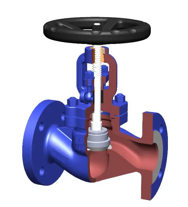 High Temperature Cast Steel Manual Flange End Gland Packing Steam Globe 