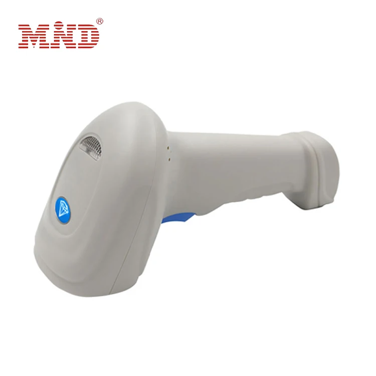 

Handheld supermarket barcode scanner Wireless for Pos Machine, Black. white