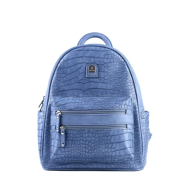 

Different Color Fashion Luxury Pu Leather Women Travel Handbags Shoulder Straps Crocodile Pattern Girl 2021 Backpack, Black, blue, red, beige