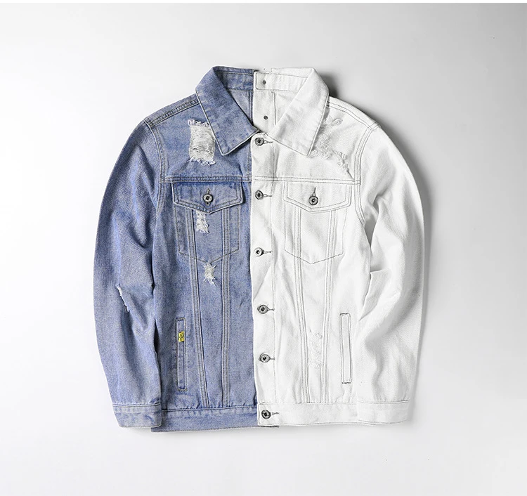 big ripped jean jacket