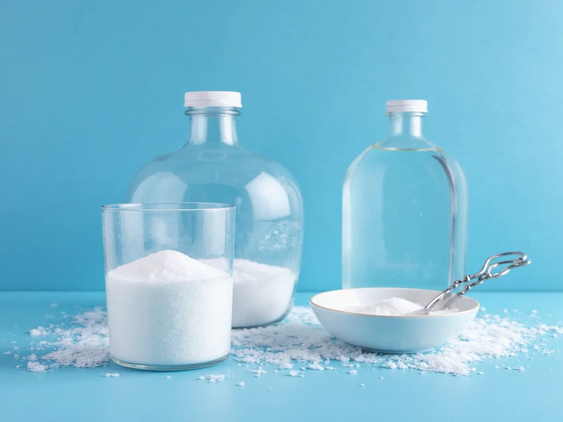 Non-iodized salt and distilled water for saline solution