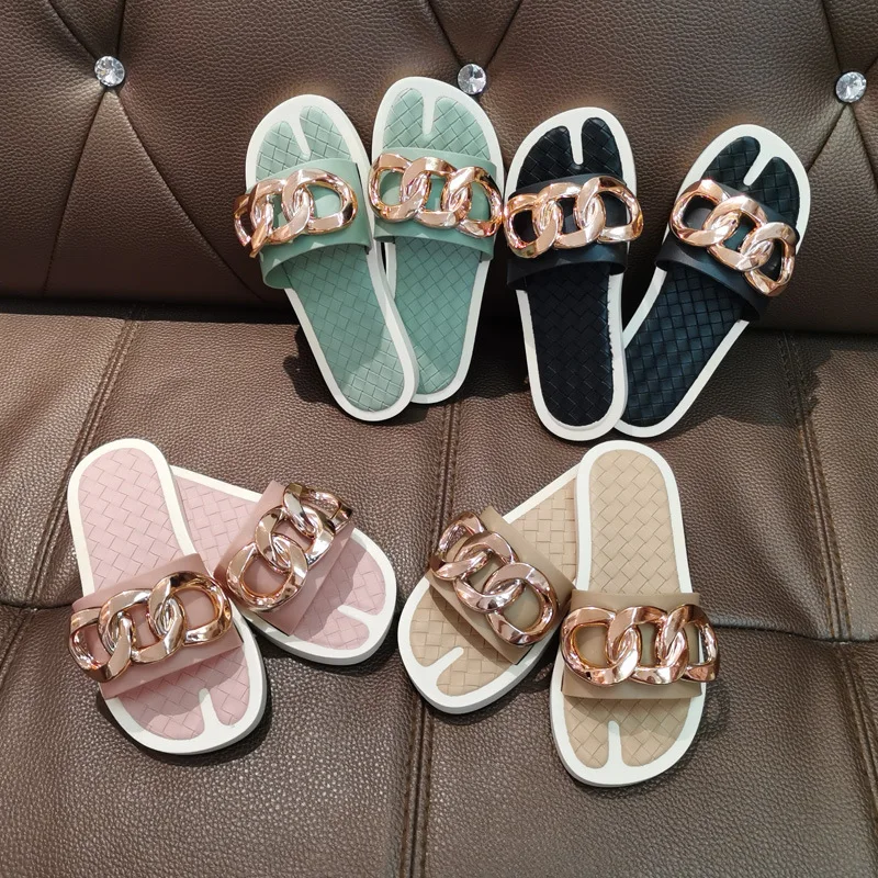 

2021 Summer Indoor And Outdoor Wear Soft Bottom Fashion Comfortable Ladies Novelty New Pvc Slipper