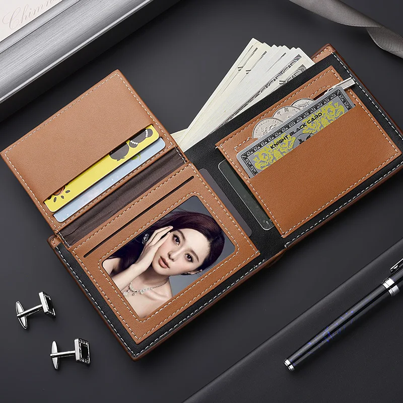 

ODM deri cuzdan black short custom card holder wallet multi card position wallets leather gents unique fall luxury purse vendor