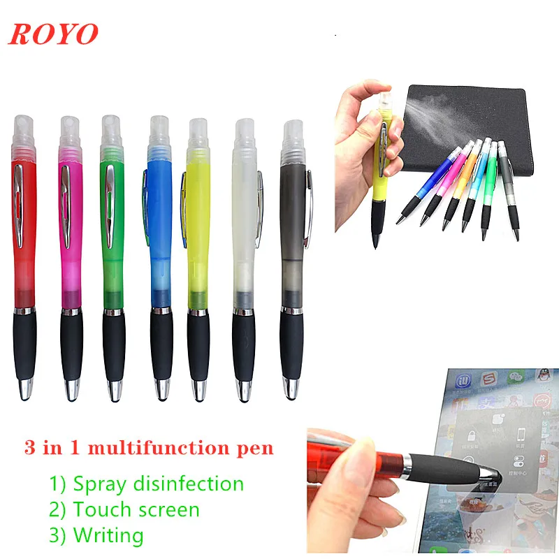 

3 in 1 spray disinfection touch Ballpen for Promotion disinfection water sanitizer Mosquito repellent pen-SD-999 TA