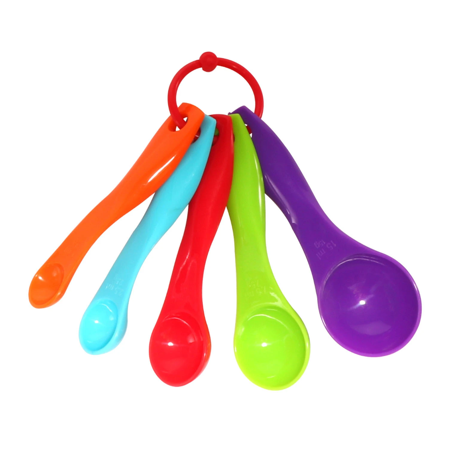 

free sample Spoon Measuring spoon 5pcs colorful bakery tool mix color measuring spoons set, Customized