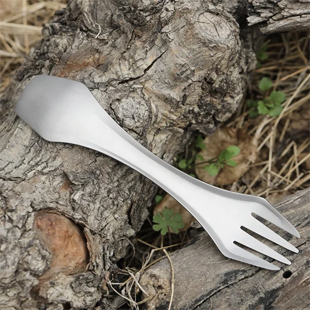 Titanium Camping Backpacking Cutlery Spork Fork Spoon Ultralight