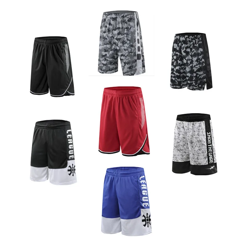 

2021 Male Basketball Shorts Loose Breathable Running Casual Plus Size Boy's Shorts Basketball Clothes, Muti-colors