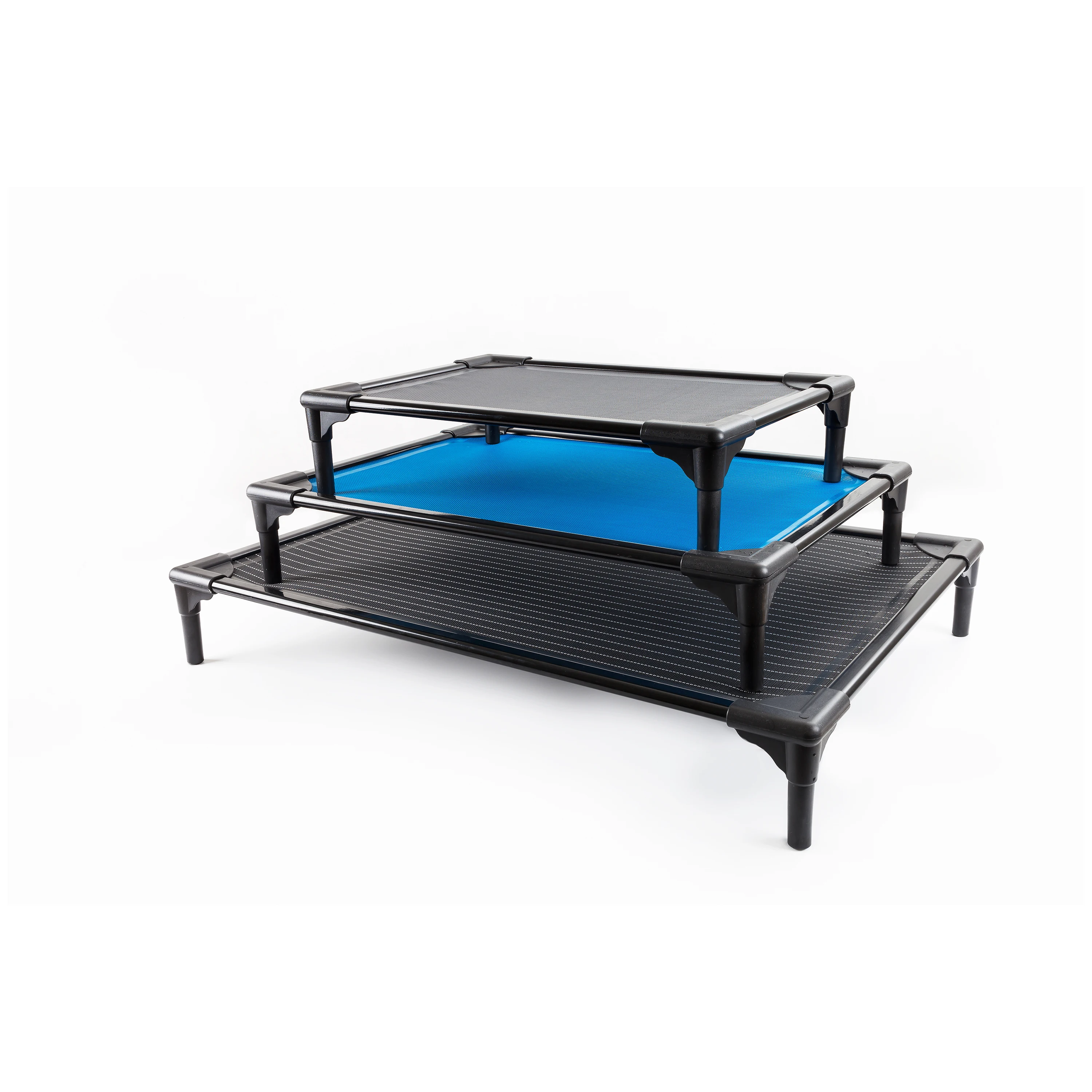 

Raised Steel Travel Chew Proof Premium Orthopedic Elevated Dog Bed, Black, blue, grey or customized