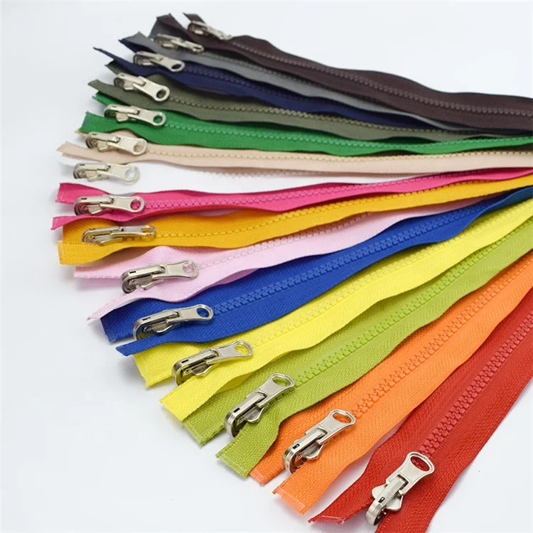 

Meetee ZA023 70 90cm  Alloy Rotary Slider Open End Zip for Down Jacket Double Side Zippers