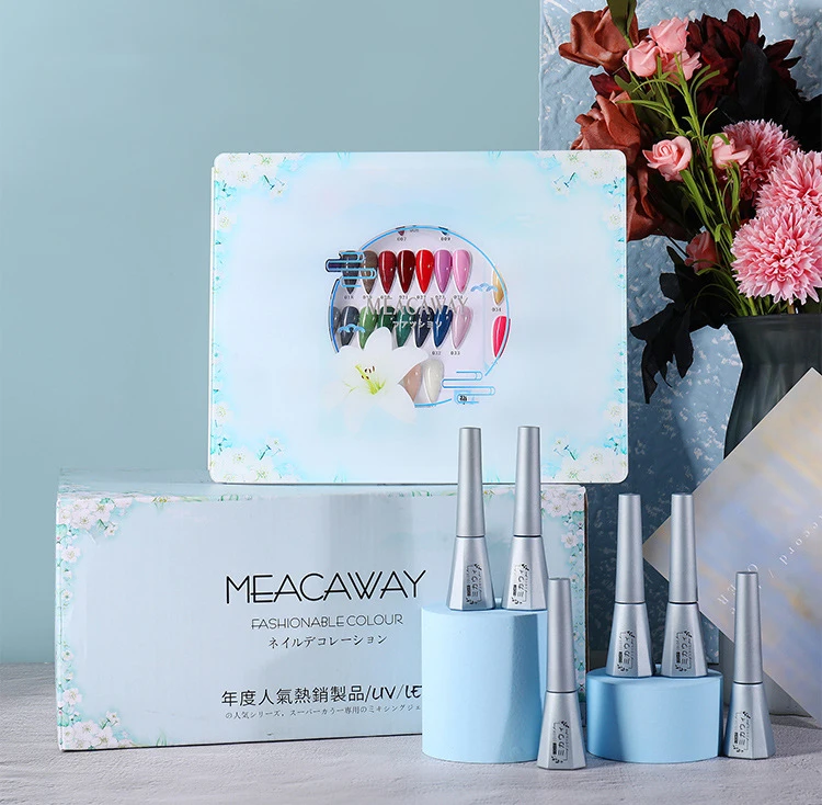 

Wholesale Set Uv Gel Nail Polish Base Top Coat Nail Gels, 60 colors