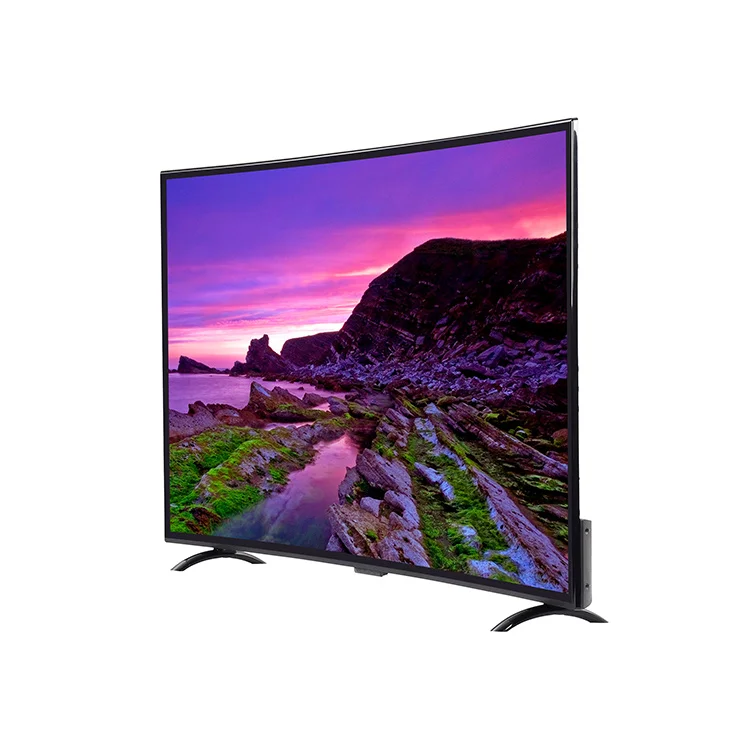 

32inch small screen led Tv smart television 4K Curved TV big HD curved screen Android black plastic 1080p