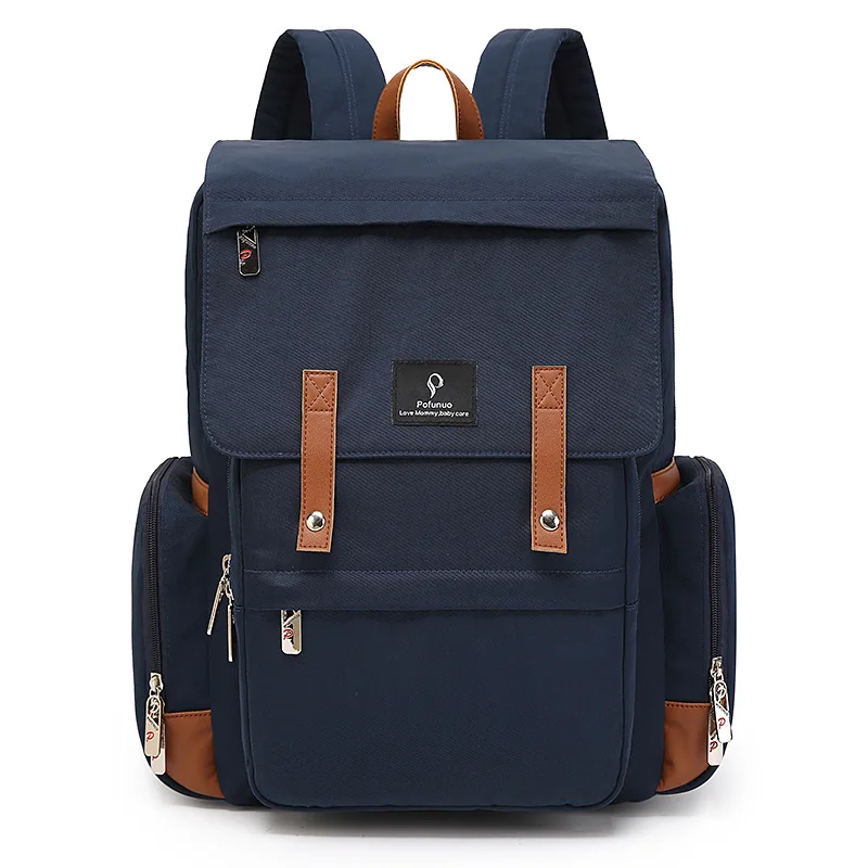 

2019 newest and hottest large capacity multifunction waterproof baby diaper bag backpack for daddy travel nappy bag, Red/cream/orange/navy