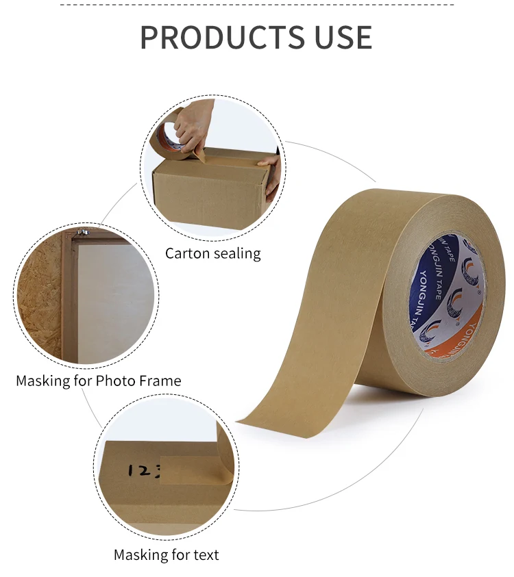 環境にやさしいpeコーティングなし書き込み可能なクラフト紙ガムテープ Buy 書き込み可能クラフト紙テープ 書き込み可能クラフト紙ガムテープ 書き込み可能紙ガムテープ Product On Alibaba Com