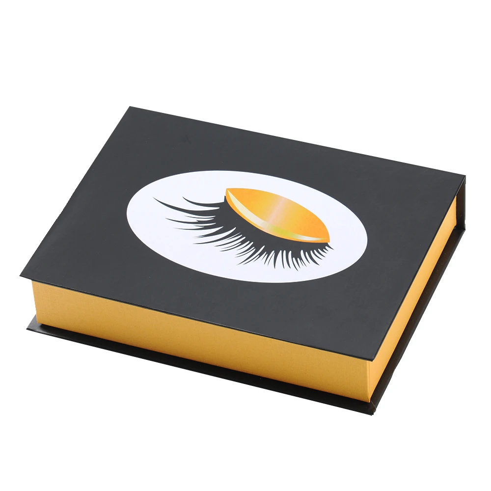 

Newest Style No Glue No Eyeliner Custom Lash Box Kit Soft Magnetic False Eyelashes private design customized package, Natural black