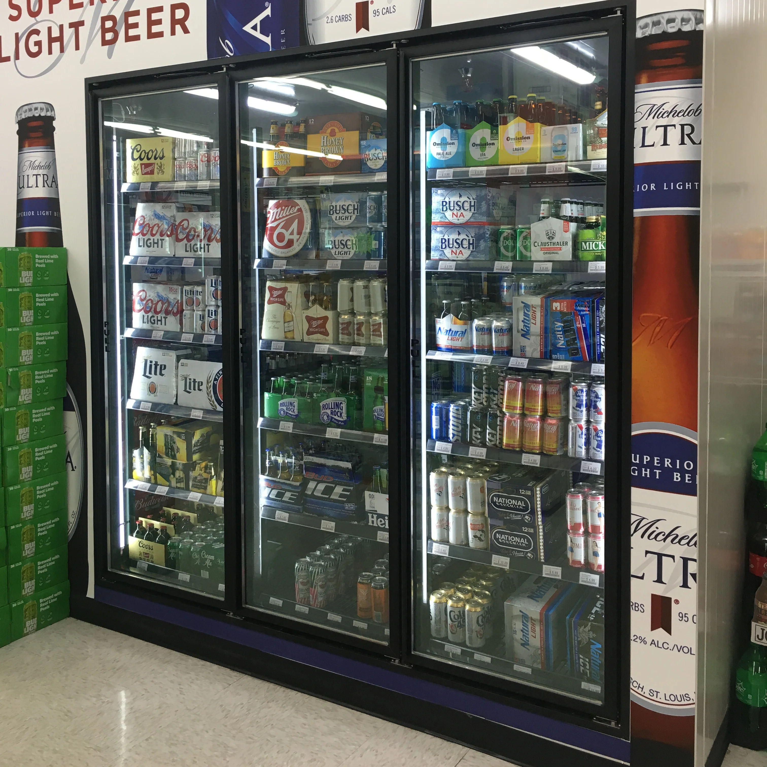 

walk in freezer Commercial refrigeration equipment Cold Room Walking Cooler and Freezer With Glass Door Frame Led lighting